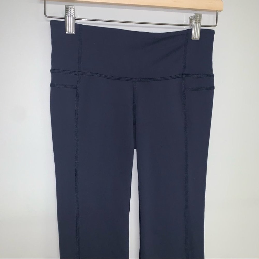 Athleta Straight‎ Up Pant XS Navy Power Pilayo - Picture 4 of 10